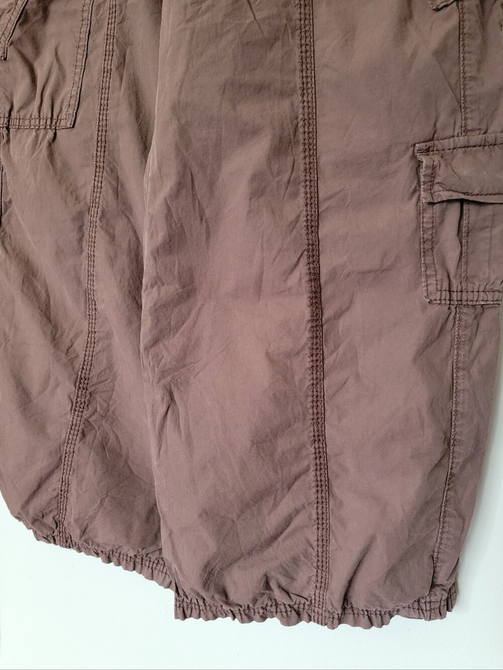 BDG Urban Outfitters Y2K Low Rise Wide Leg Brown Cargo Pants - Picture 5 of 13